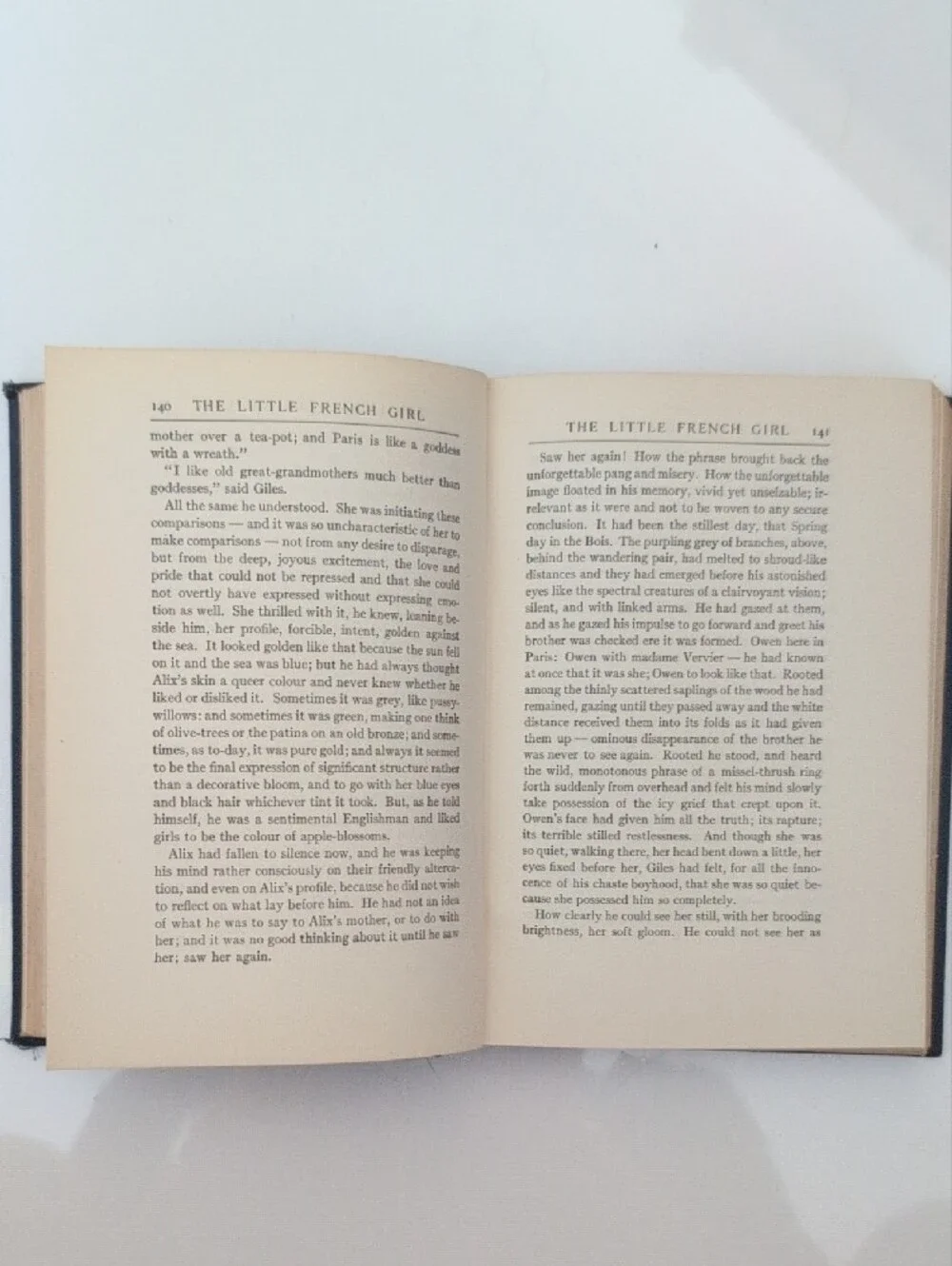 Vintage 1924 The Little French Girl Hardcover Historical Fiction Book Rare Find